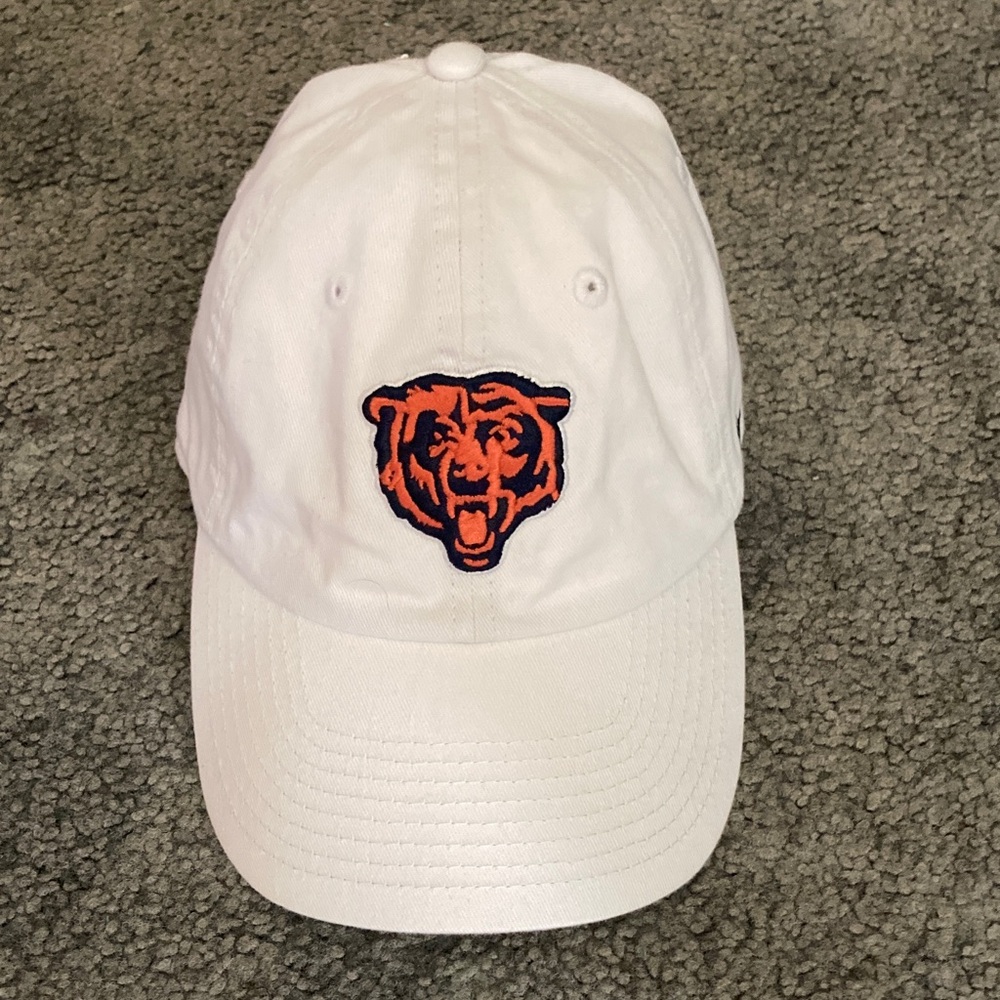 47 Clean Up Chicago Bears White Adjustable Baseball Hat